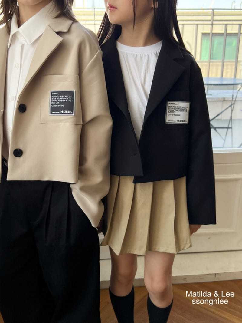 Matilda & Lee - Korean Children Fashion - #childofig - Crop Label Jacket - 6