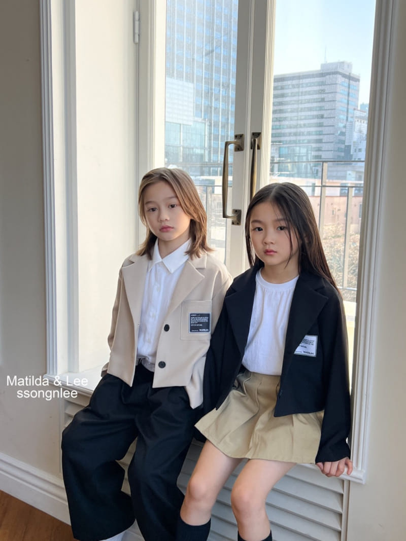 Matilda & Lee - Korean Children Fashion - #childrensboutique - Crop Label Jacket - 8