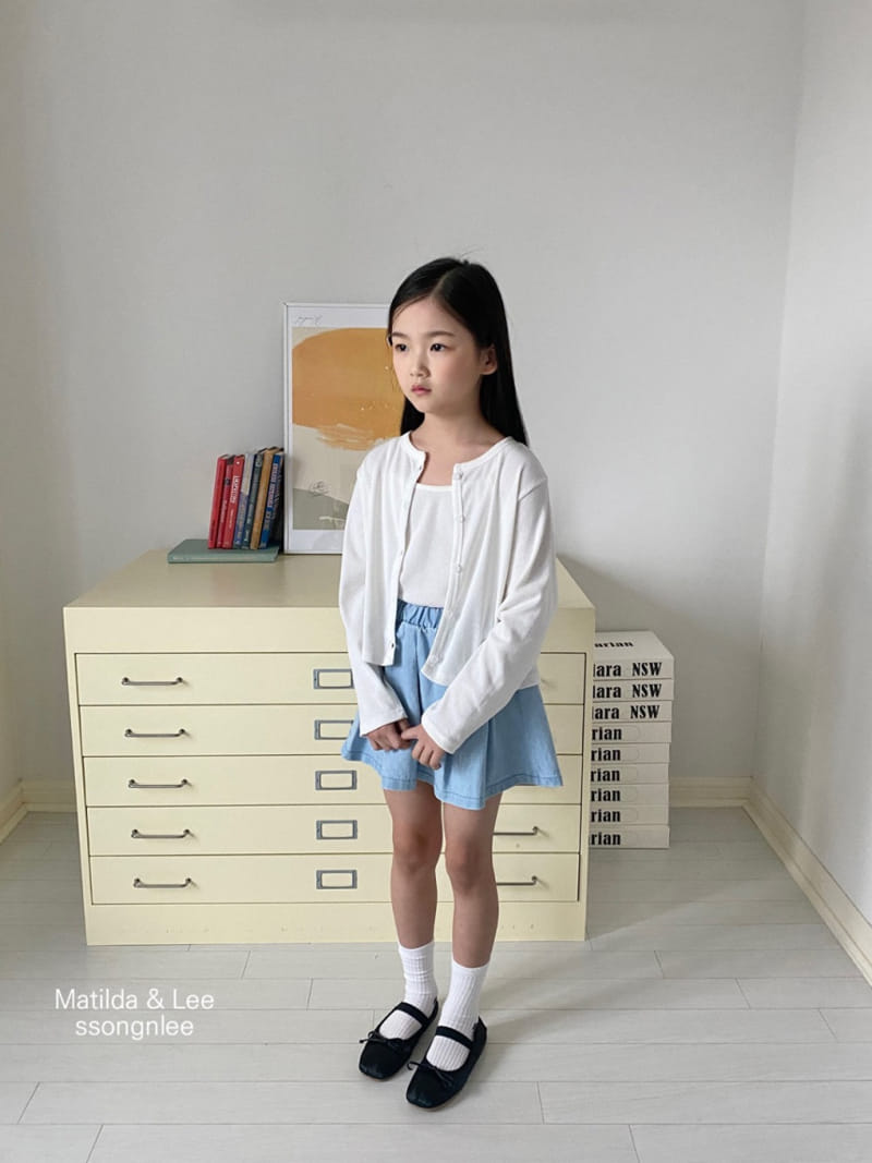 Matilda & Lee - Korean Children Fashion - #childrensboutique - Light Denim Skirt - 6