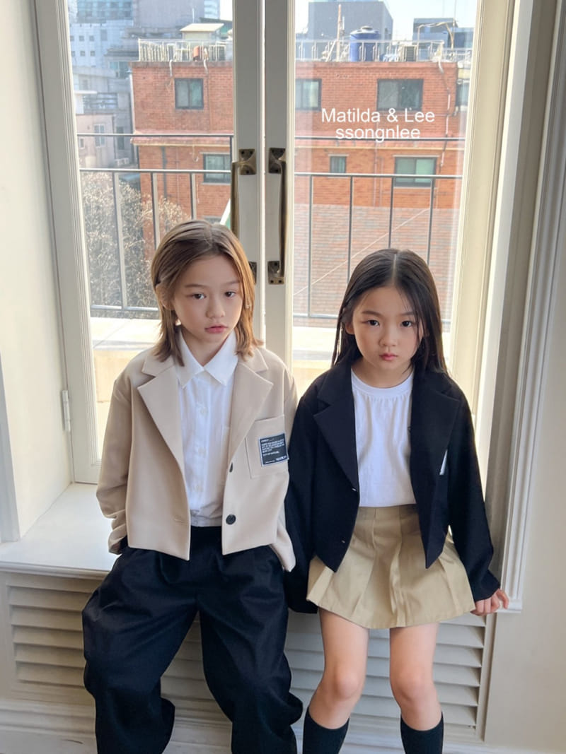 Matilda & Lee - Korean Children Fashion - #designkidswear - Crop Label Jacket - 9