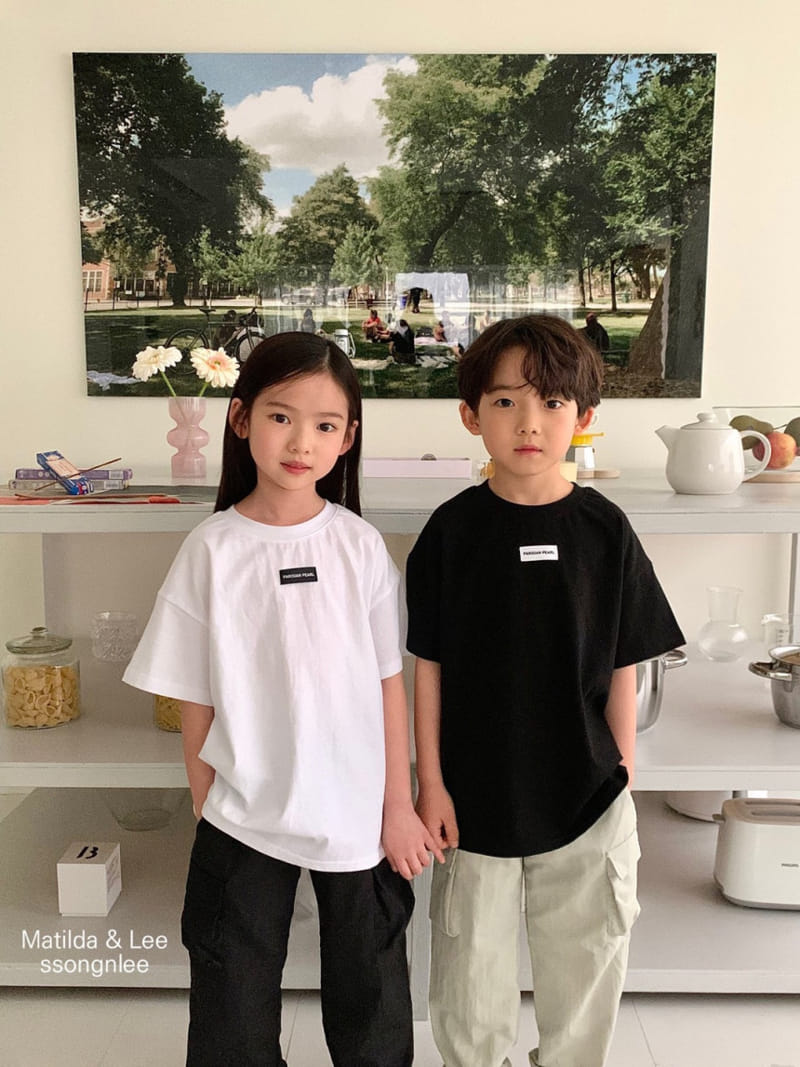 Matilda & Lee - Korean Children Fashion - #designkidswear - Paris Label Tee - 3