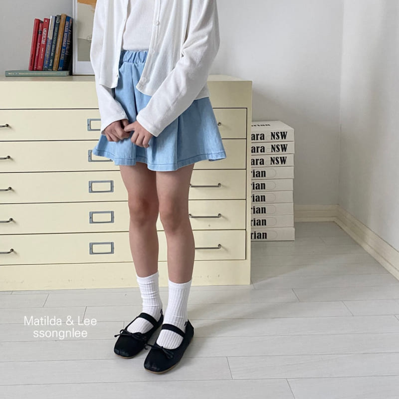 Matilda & Lee - Korean Children Fashion - #discoveringself - Light Denim Skirt - 8