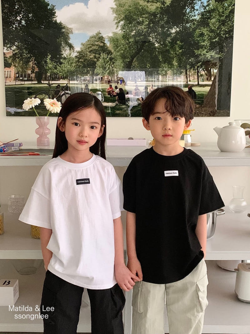 Matilda & Lee - Korean Children Fashion - #designkidswear - Paris Label Tee - 4