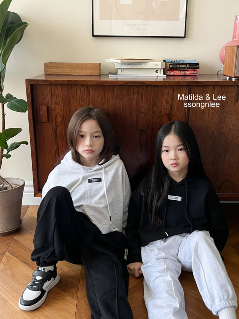 Matilda & Lee - Korean Children Fashion - #discoveringself - Label Crop Hoody - 12