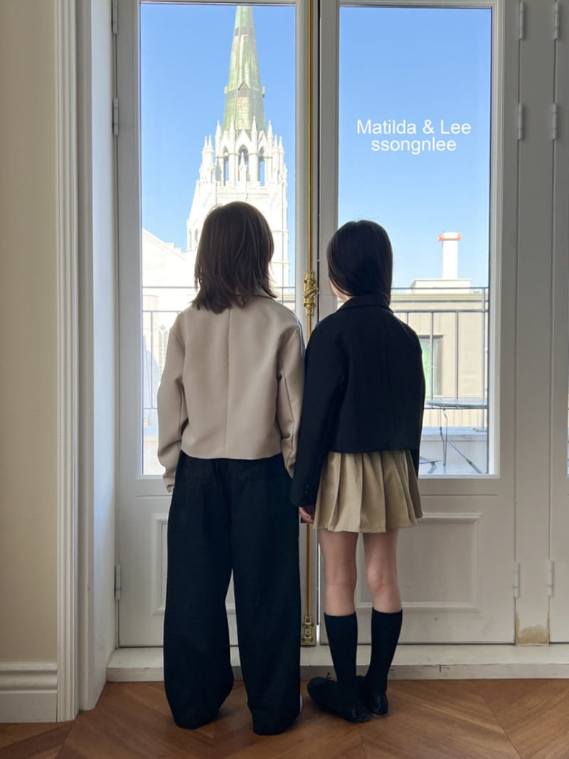 Matilda & Lee - Korean Children Fashion - #fashionkids - Crop Label Jacket - 11