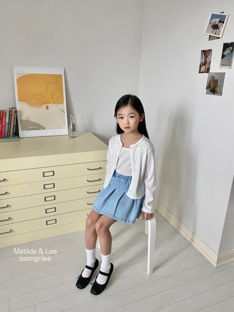 Matilda & Lee - Korean Children Fashion - #fashionkids - Light Denim Skirt - 9