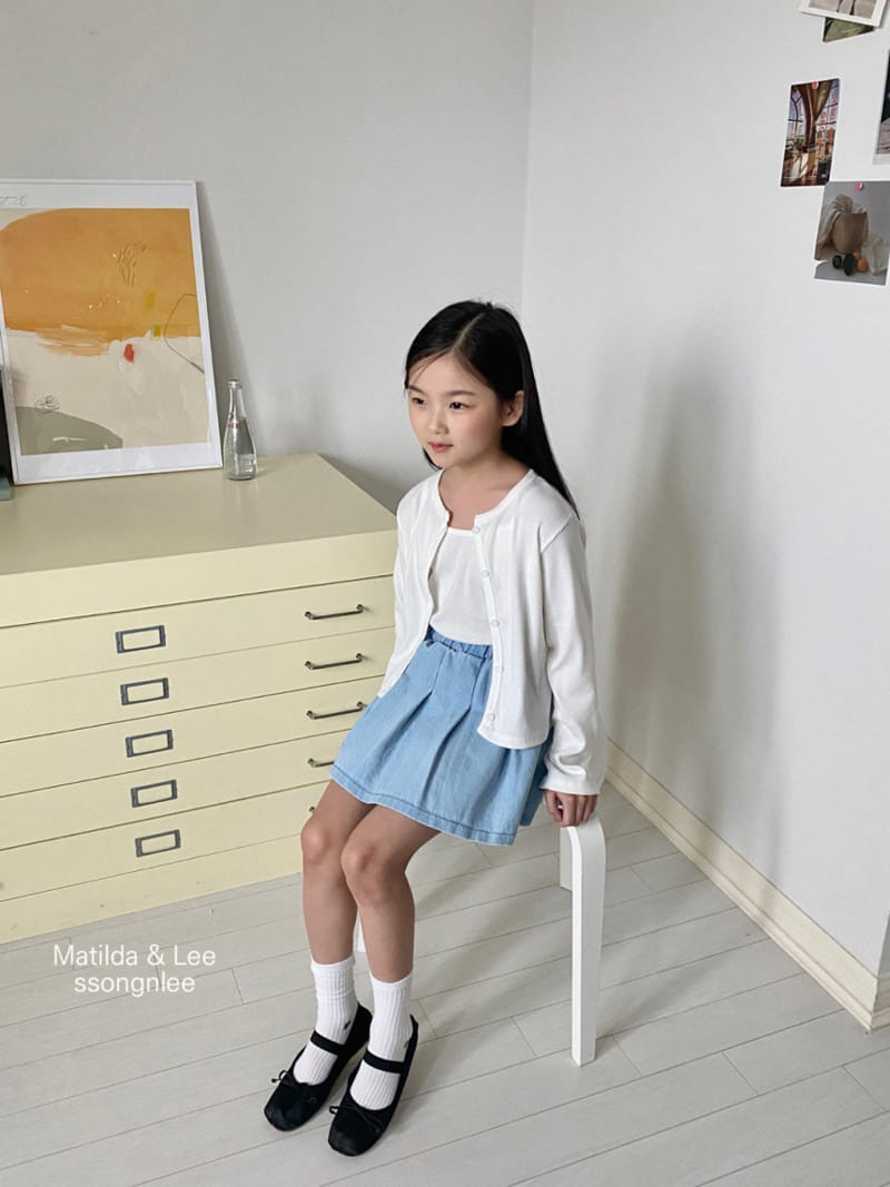 Matilda & Lee - Korean Children Fashion - #kidsshorts - Light Denim Skirt - 10