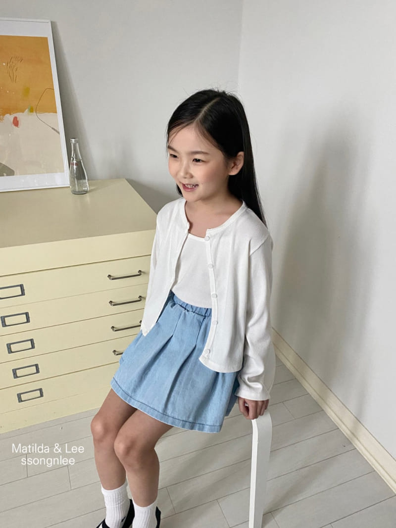 Matilda & Lee - Korean Children Fashion - #kidsstore - Light Denim Skirt - 11