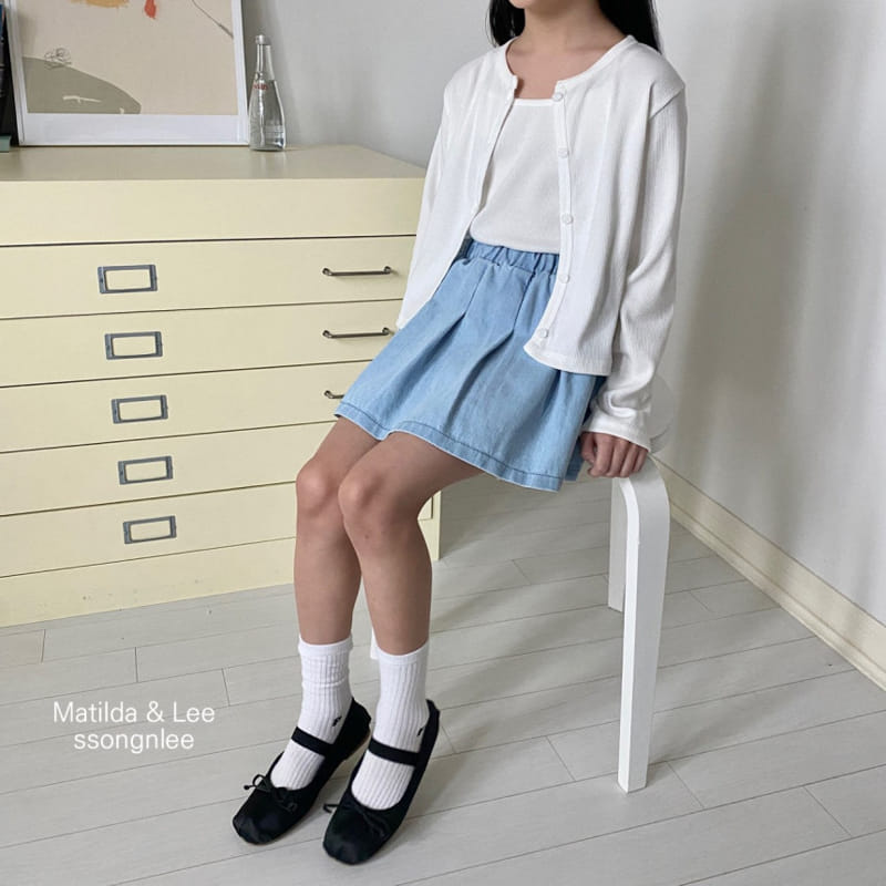 Matilda & Lee - Korean Children Fashion - #kidzfashiontrend - Light Denim Skirt - 12