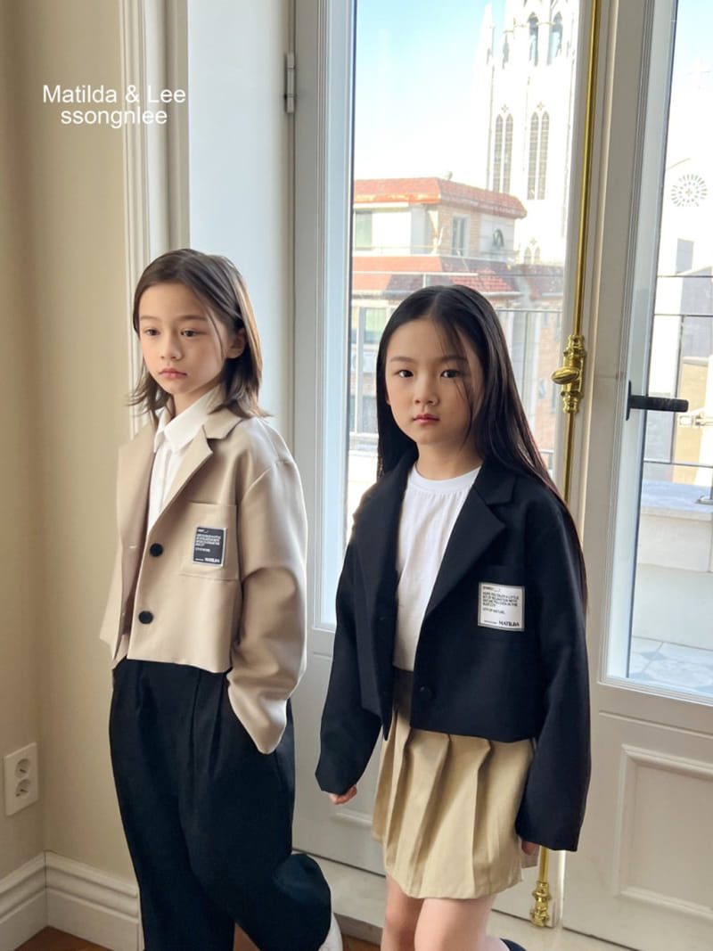 Matilda & Lee - Korean Children Fashion - #magicofchildhood - Crop Label Jacket - 3