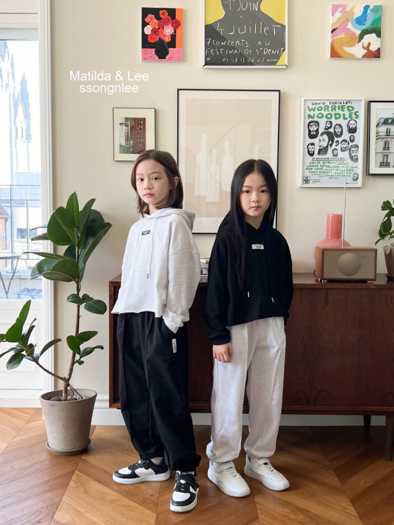 Matilda & Lee - Korean Children Fashion - #magicofchildhood - Label Crop Hoody - 3