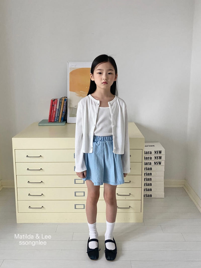 Matilda & Lee - Korean Children Fashion - #minifashionista - Light Denim Skirt - 2
