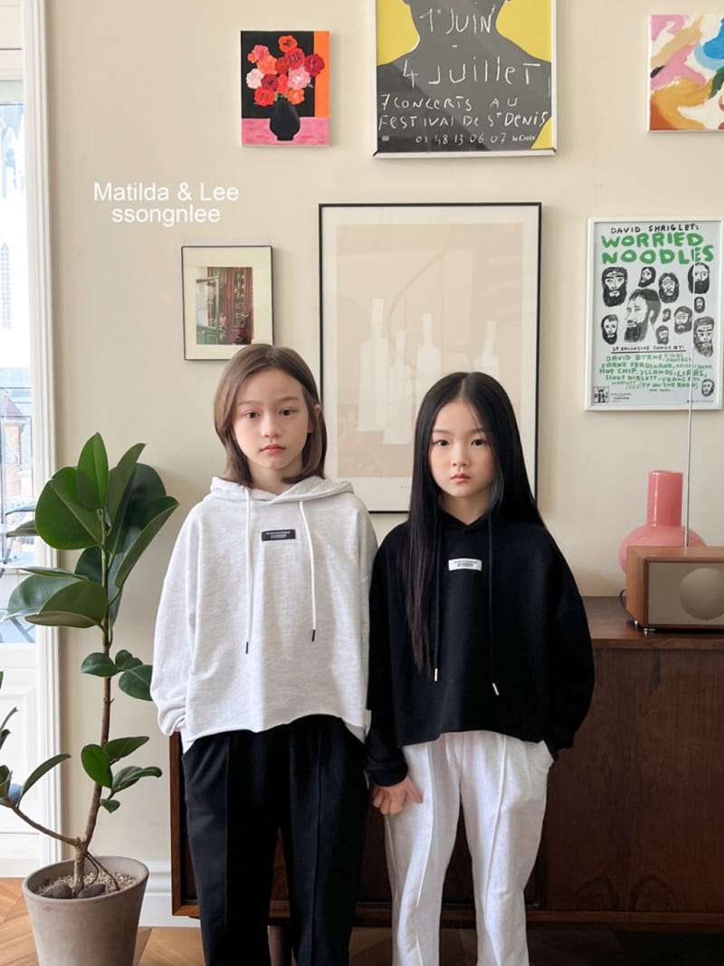 Matilda & Lee - Korean Children Fashion - #magicofchildhood - Label Crop Hoody - 4