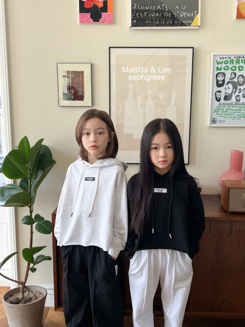 Matilda & Lee - Korean Children Fashion - #stylishchildhood - Label Crop Hoody - 8
