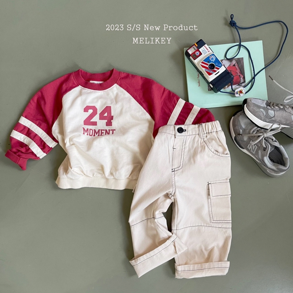 Melikey - Korean Children Fashion - #Kfashion4kids - Stitch Pants Cream - 3