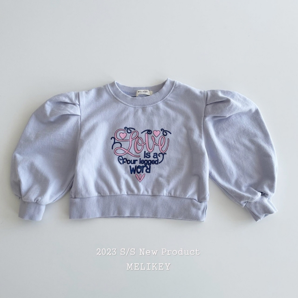 Melikey - Korean Children Fashion - #childofig - Lovely Puff Sweatshirt - 6