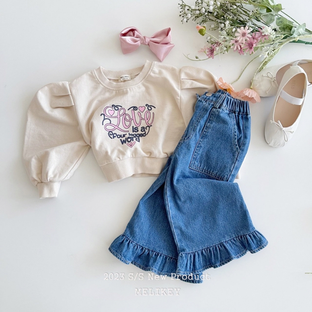 Melikey - Korean Children Fashion - #childrensboutique - Lovely Puff Sweatshirt - 8