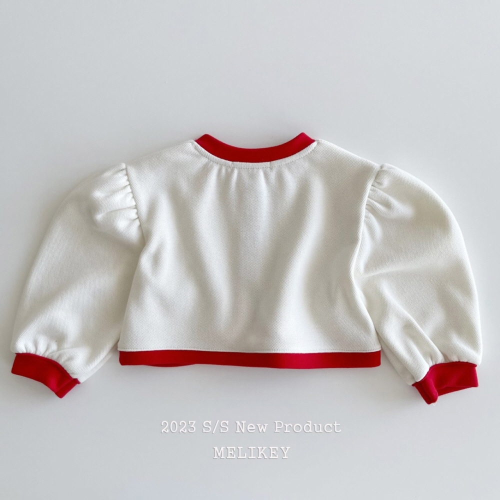 Melikey - Korean Children Fashion - #designkidswear - Color Bolero Cardigan With Wapen - 2