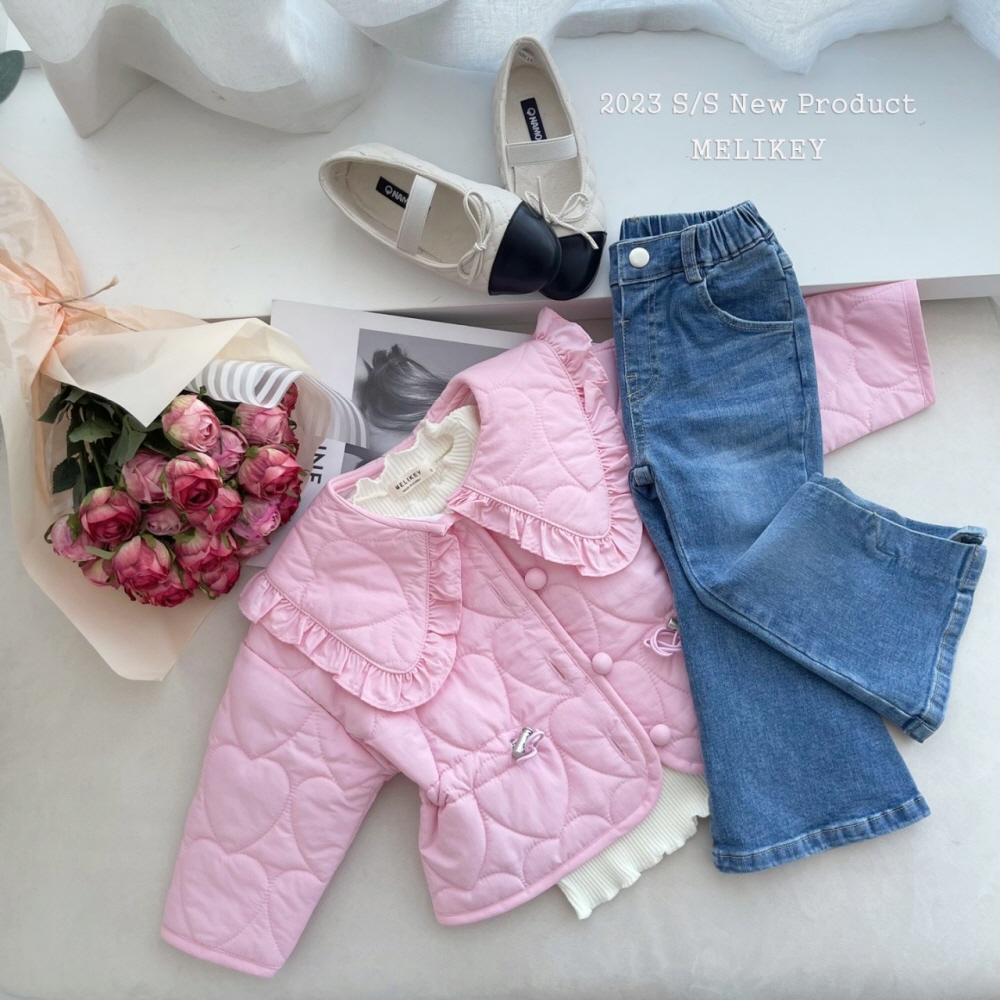 Melikey - Korean Children Fashion - #designkidswear - Quilting Heart Jacket - 8