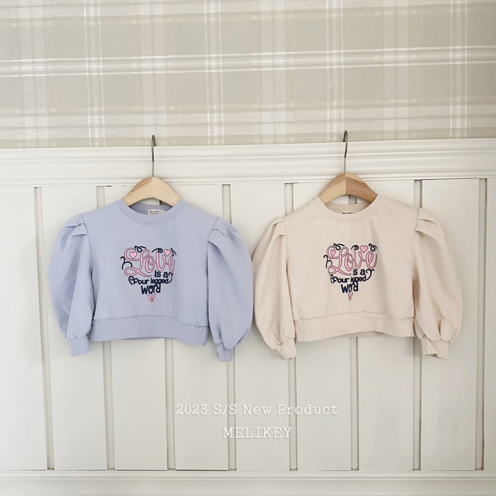 Melikey - Korean Children Fashion - #littlefashionista - Lovely Puff Sweatshirt - 2