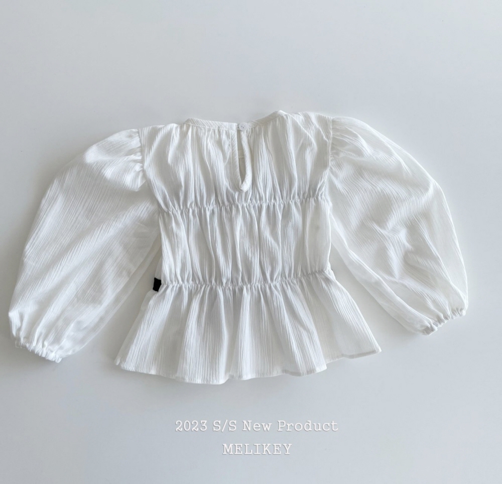 Melikey - Korean Children Fashion - #prettylittlegirls - Ribbon Blouse - 2