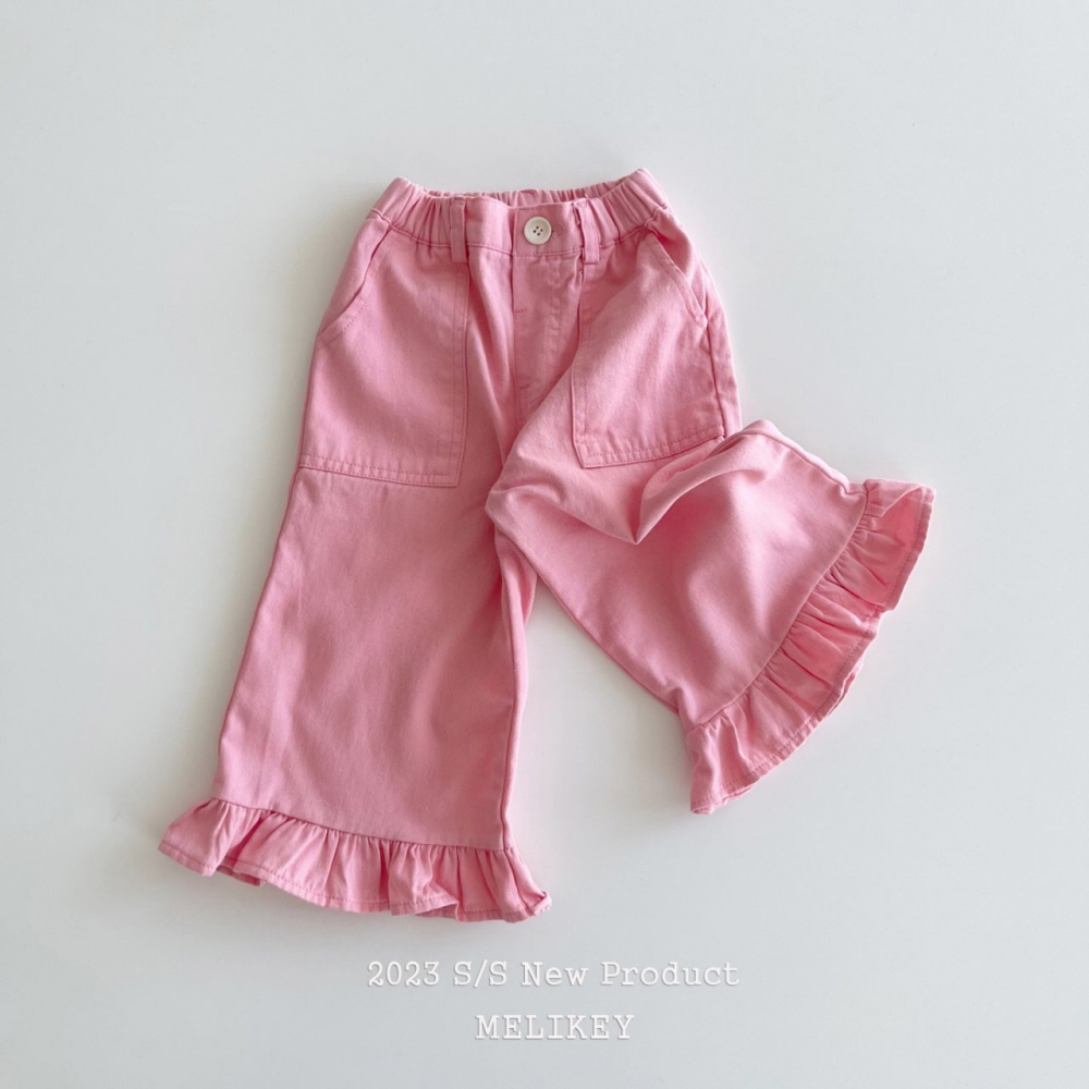 Melikey - Korean Children Fashion - #stylishchildhood - Cuty Frill Wild Pants - 2