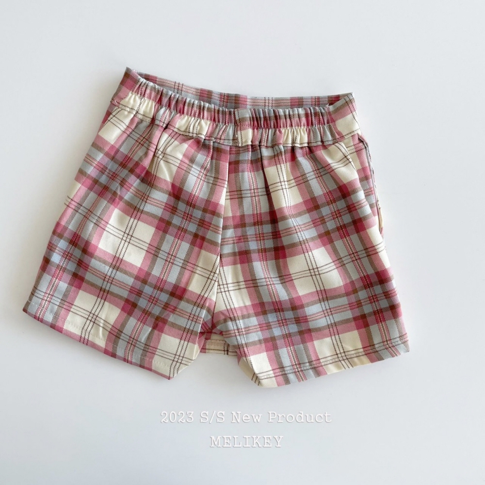 Melikey - Korean Children Fashion - #todddlerfashion - Sprinf Check Skirt Shorts - 6