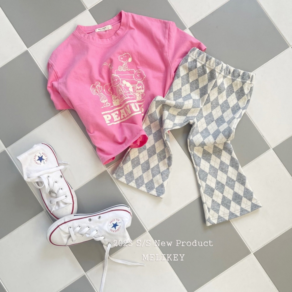 Melikey - Korean Children Fashion - #toddlerclothing - Argyle Check Pants - 6