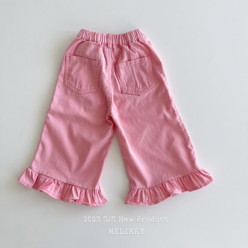 Melikey - Korean Children Fashion - #toddlerclothing - Cuty Frill Wild Pants