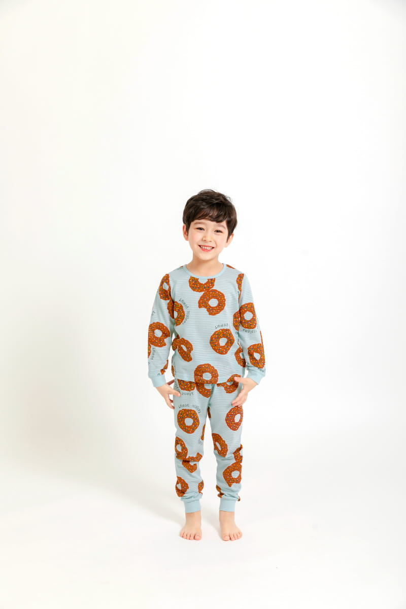 Mellis - Korean Children Fashion - #childofig - Donut BLue Jacquard 9 Easywear