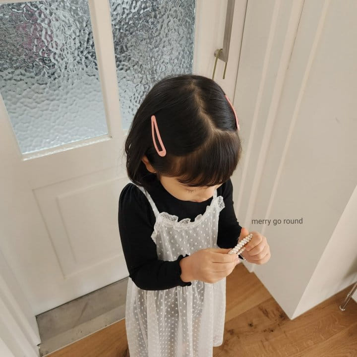 Merry Go Round - Korean Children Fashion - #Kfashion4kids - Lace Mesh One-piece - 6