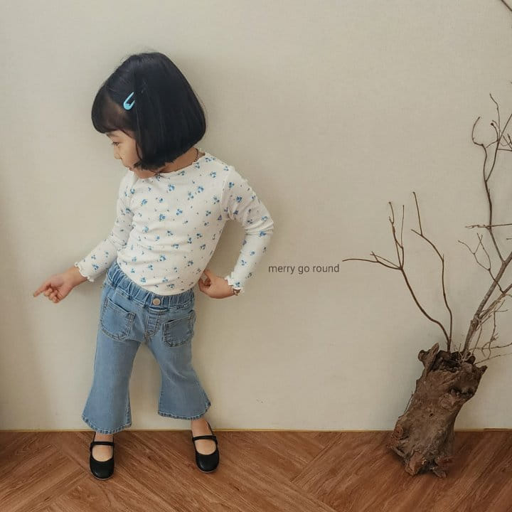 Merry Go Round - Korean Children Fashion - #Kfashion4kids - Mini Rib Terry Tee - 3