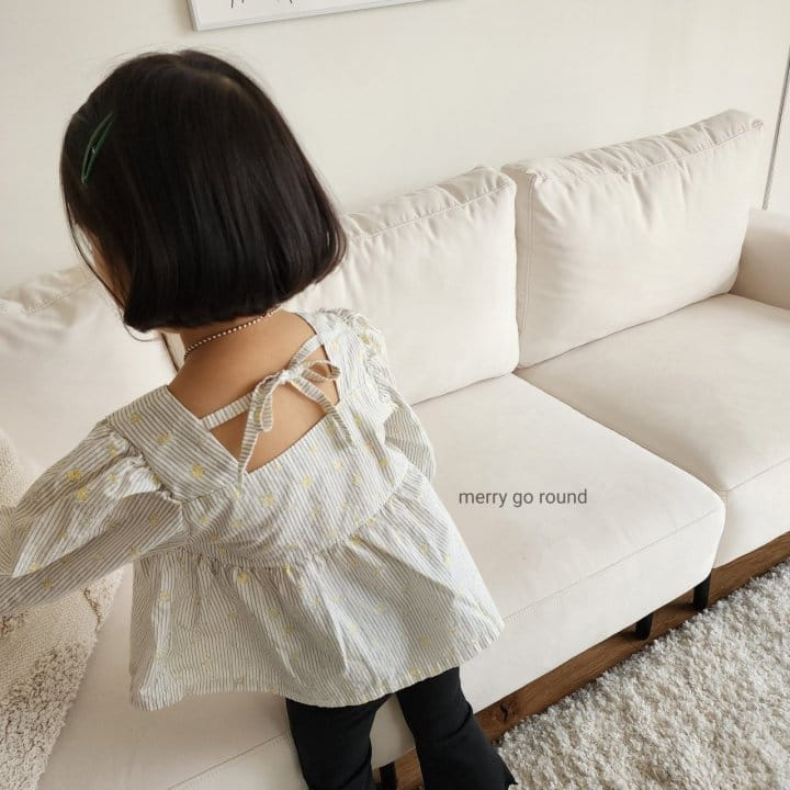 Merry Go Round - Korean Children Fashion - #childofig - Square Blouse - 12