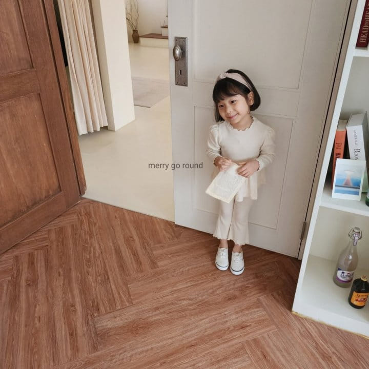 Merry Go Round - Korean Children Fashion - #childrensboutique - Rib Top Bottom Set - 10