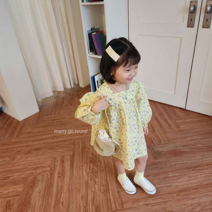 Merry Go Round - Korean Children Fashion - #designkidswear - Mini Flower One-piece - 3
