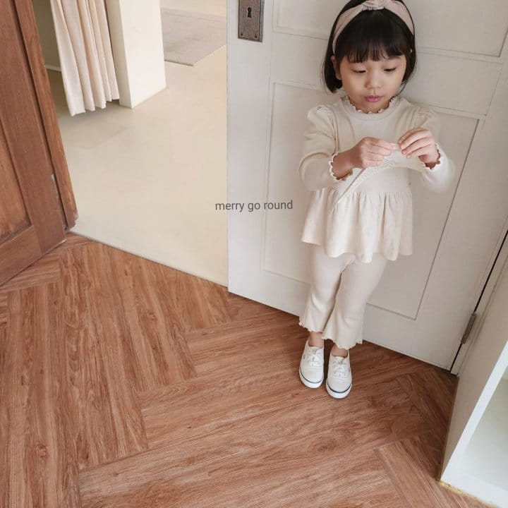 Merry Go Round - Korean Children Fashion - #designkidswear - Rib Top Bottom Set - 11