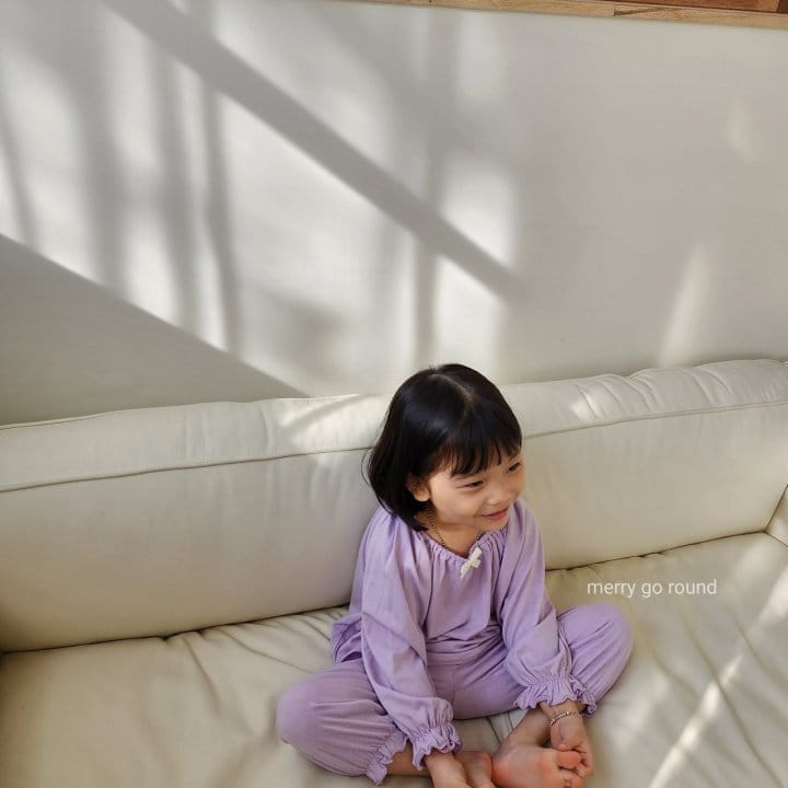 Merry Go Round - Korean Children Fashion - #designkidswear - Ribbon Pajama Set - 8