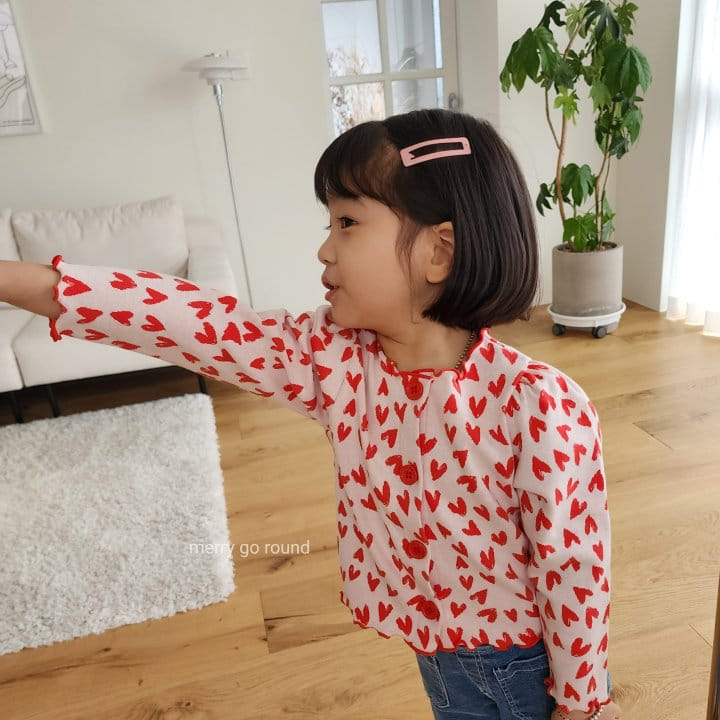 Merry Go Round - Korean Children Fashion - #discoveringself - Heart Cardigan - 11
