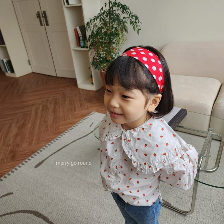 Merry Go Round - Korean Children Fashion - #discoveringself - Frill Collar Blouse - 2