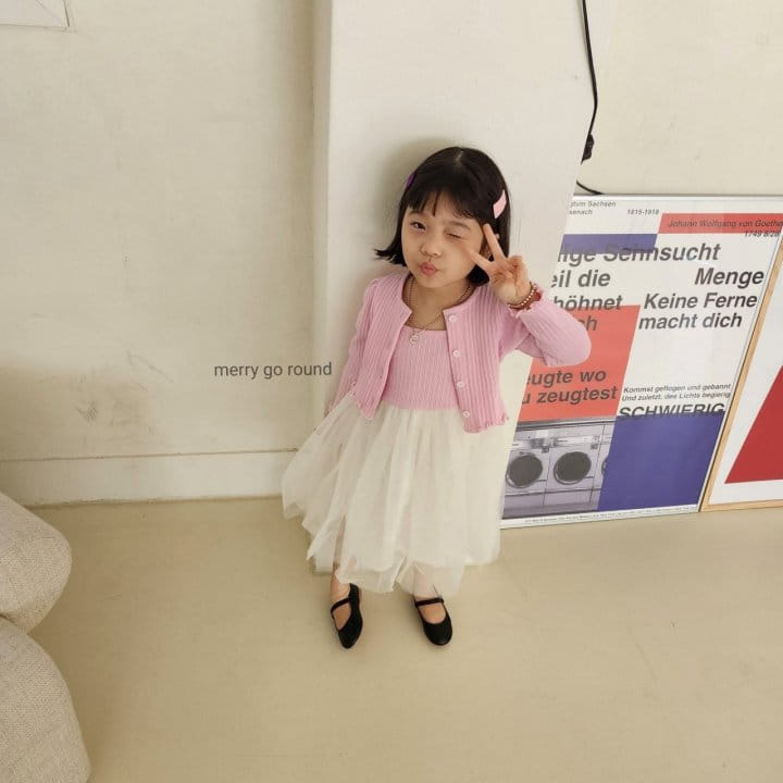 Merry Go Round - Korean Children Fashion - #fashionkids - Sleeveless Mesh One-piece - 6