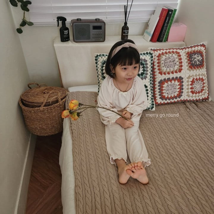 Merry Go Round - Korean Children Fashion - #fashionkids - Ribbon Pajama Set - 10