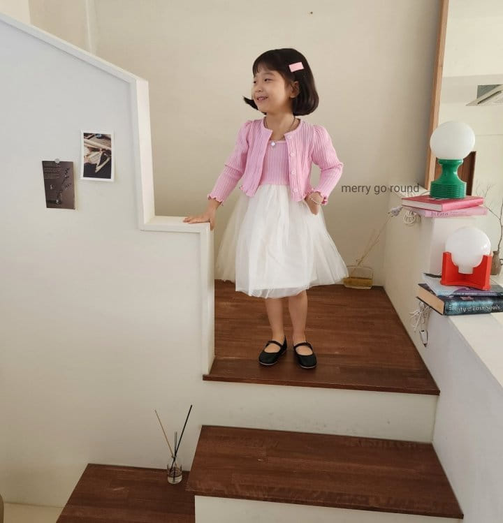 Merry Go Round - Korean Children Fashion - #kidsshorts - Sleeveless Mesh One-piece - 7
