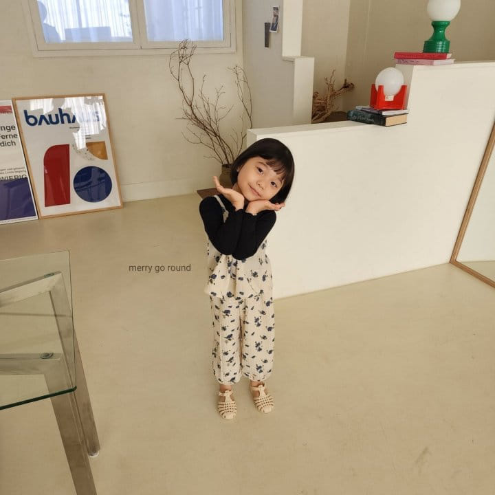 Merry Go Round - Korean Children Fashion - #fashionkids - Berry Sleeveless Top Bottom Set - 4
