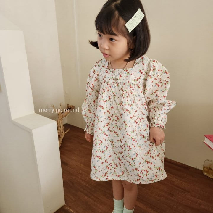 Merry Go Round - Korean Children Fashion - #kidzfashiontrend - Mini Flower One-piece - 8