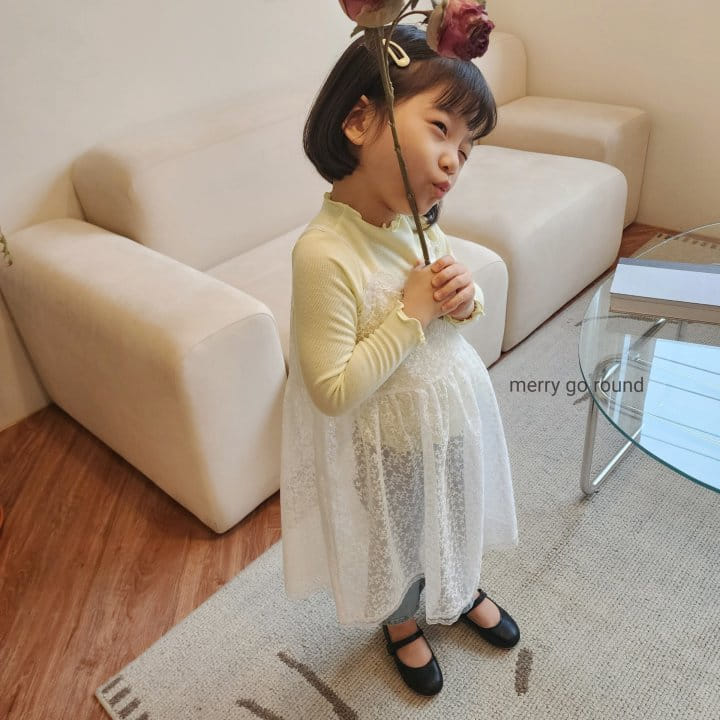 Merry Go Round - Korean Children Fashion - #kidzfashiontrend - Mini Rib Terry Tee - 2