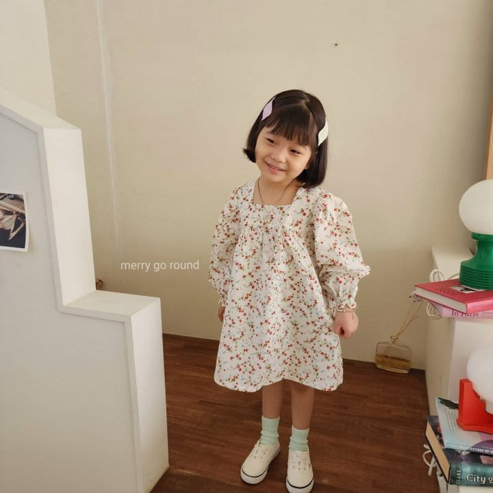 Merry Go Round - Korean Children Fashion - #littlefashionista - Mini Flower One-piece - 10