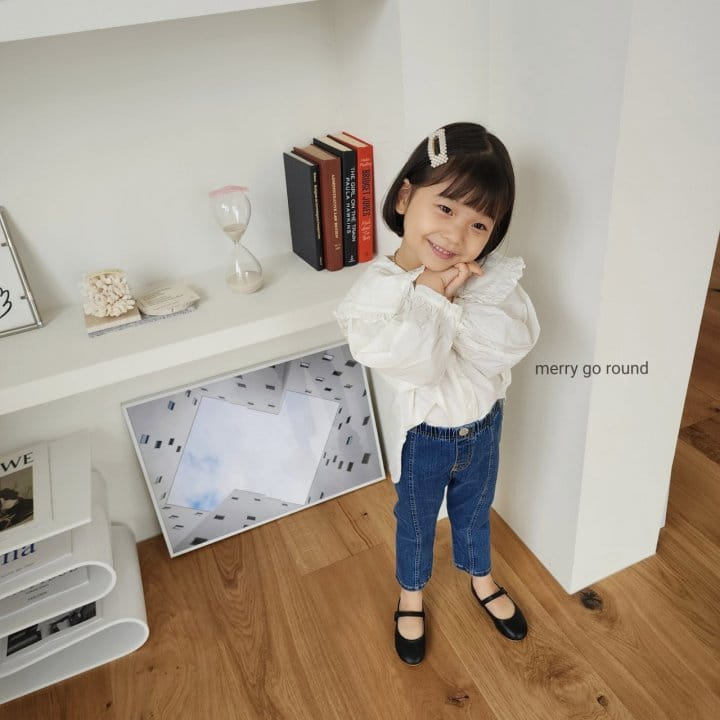 Merry Go Round - Korean Children Fashion - #minifashionista - Frill Collar Blouse - 10