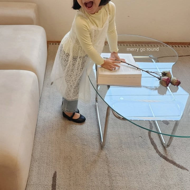 Merry Go Round - Korean Children Fashion - #prettylittlegirls - Lace Mesh One-piece - 10