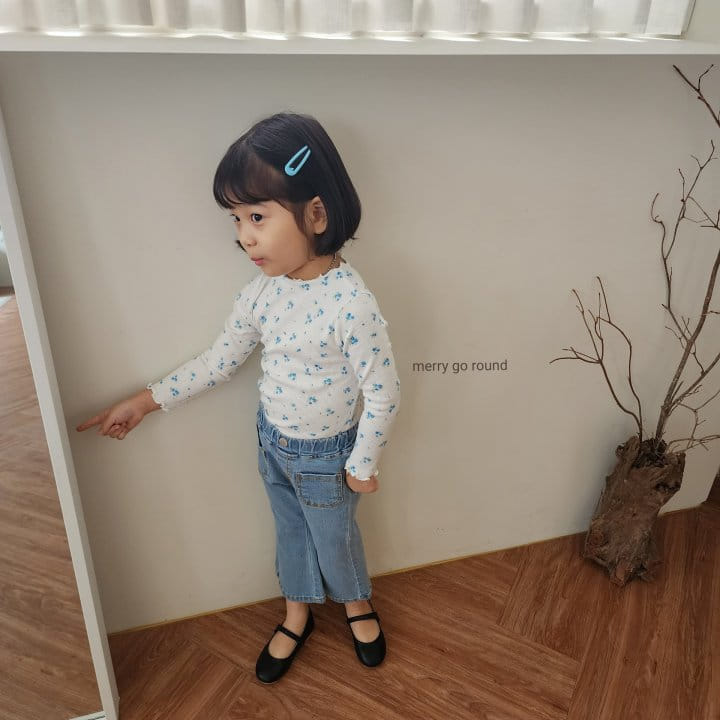 Merry Go Round - Korean Children Fashion - #prettylittlegirls - Mini Rib Terry Tee - 7
