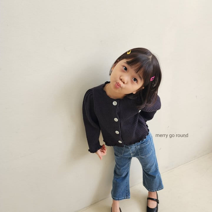 Merry Go Round - Korean Children Fashion - #stylishchildhood - Rib Cardigan - 8